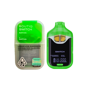 BOUTIQ SWITCH V4 "STRAWBERRY TROPICANA" X "SOUR SLUSH" 2G DUAL TANK DISPOSABLE