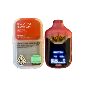 BOUTIQ SWITCH V4 "CAKE MIX" X "BLUE MANGO" 2G DUAL TANK DISPOSABLE